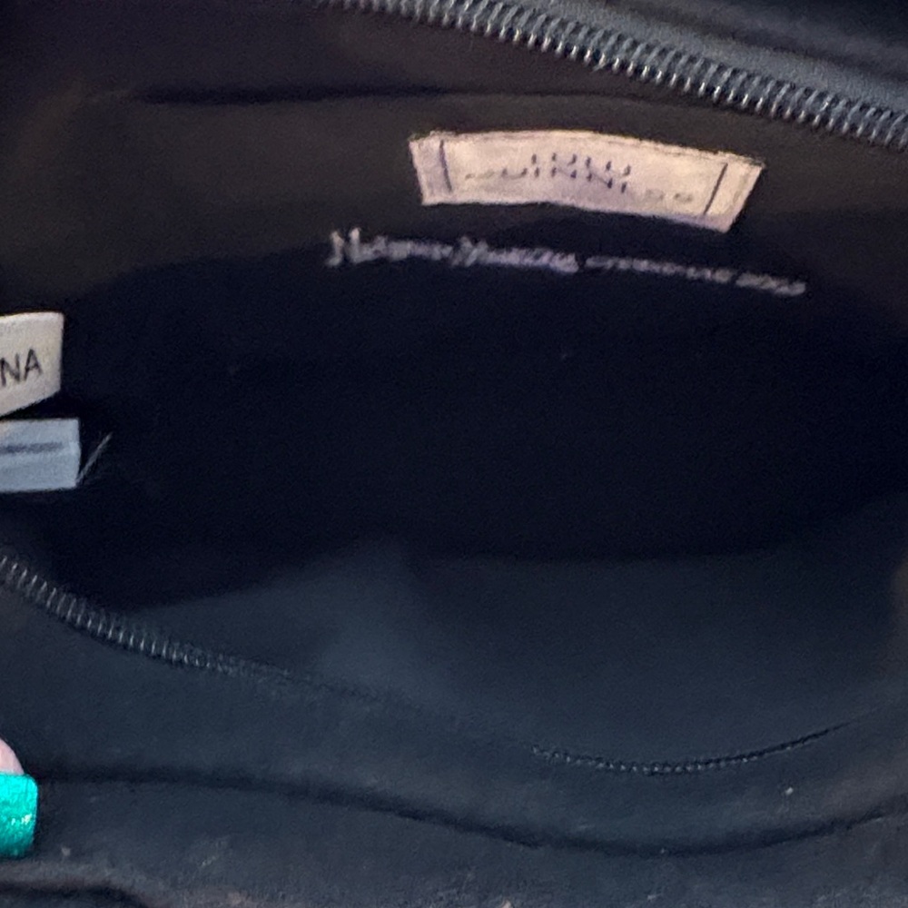 Lulu Guinness Black Tote with Colorful Embroidery - Picture 6 of 7